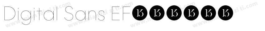 Digital Sans EF字体转换